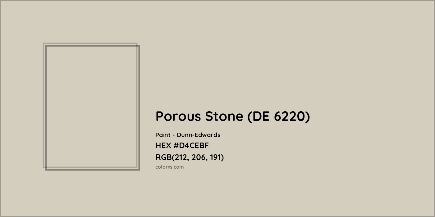 HEX #D4CEBF Porous Stone (DE 6220) Paint Dunn-Edwards - Color Code