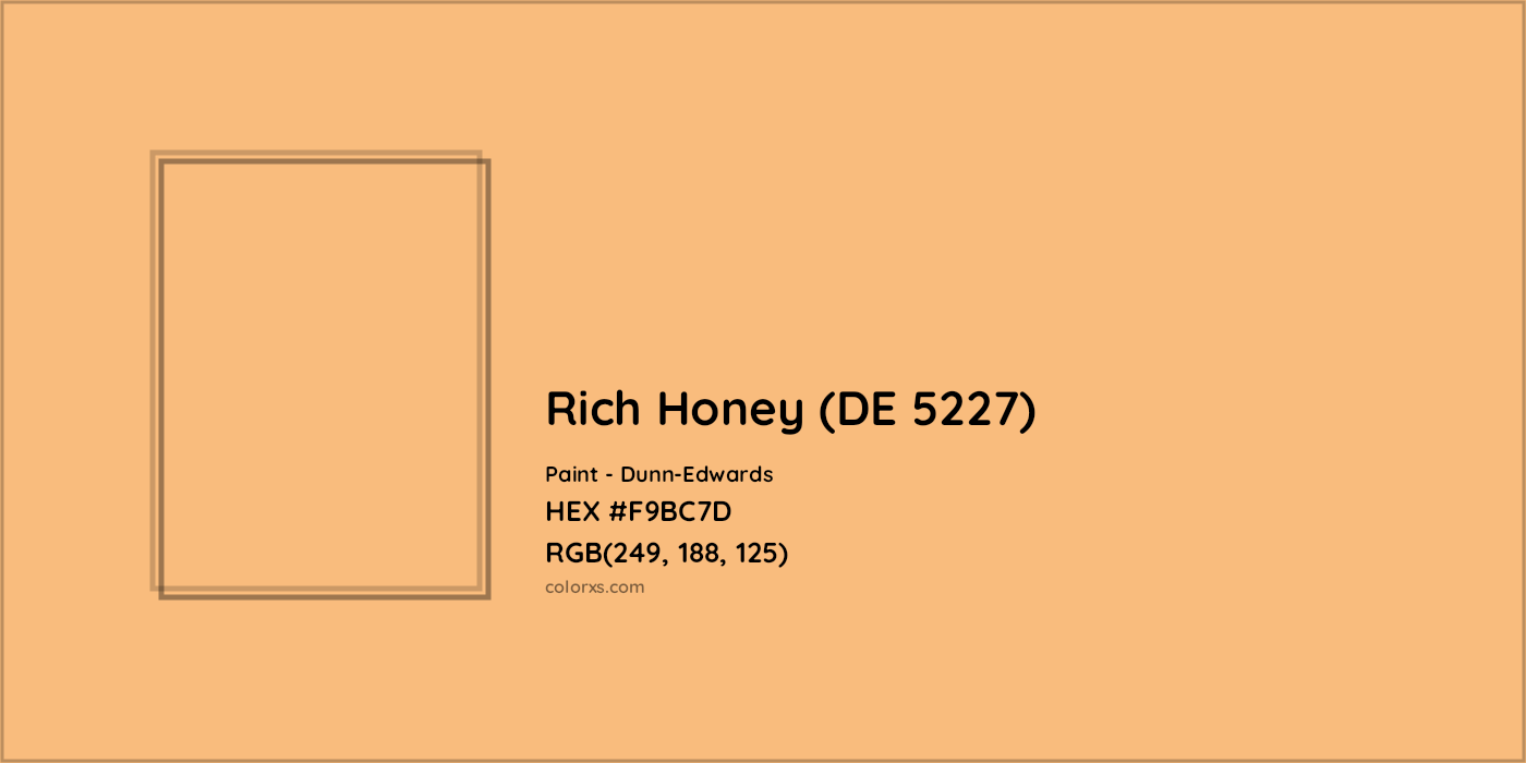HEX #F9BC7D Rich Honey (DE 5227) Paint Dunn-Edwards - Color Code