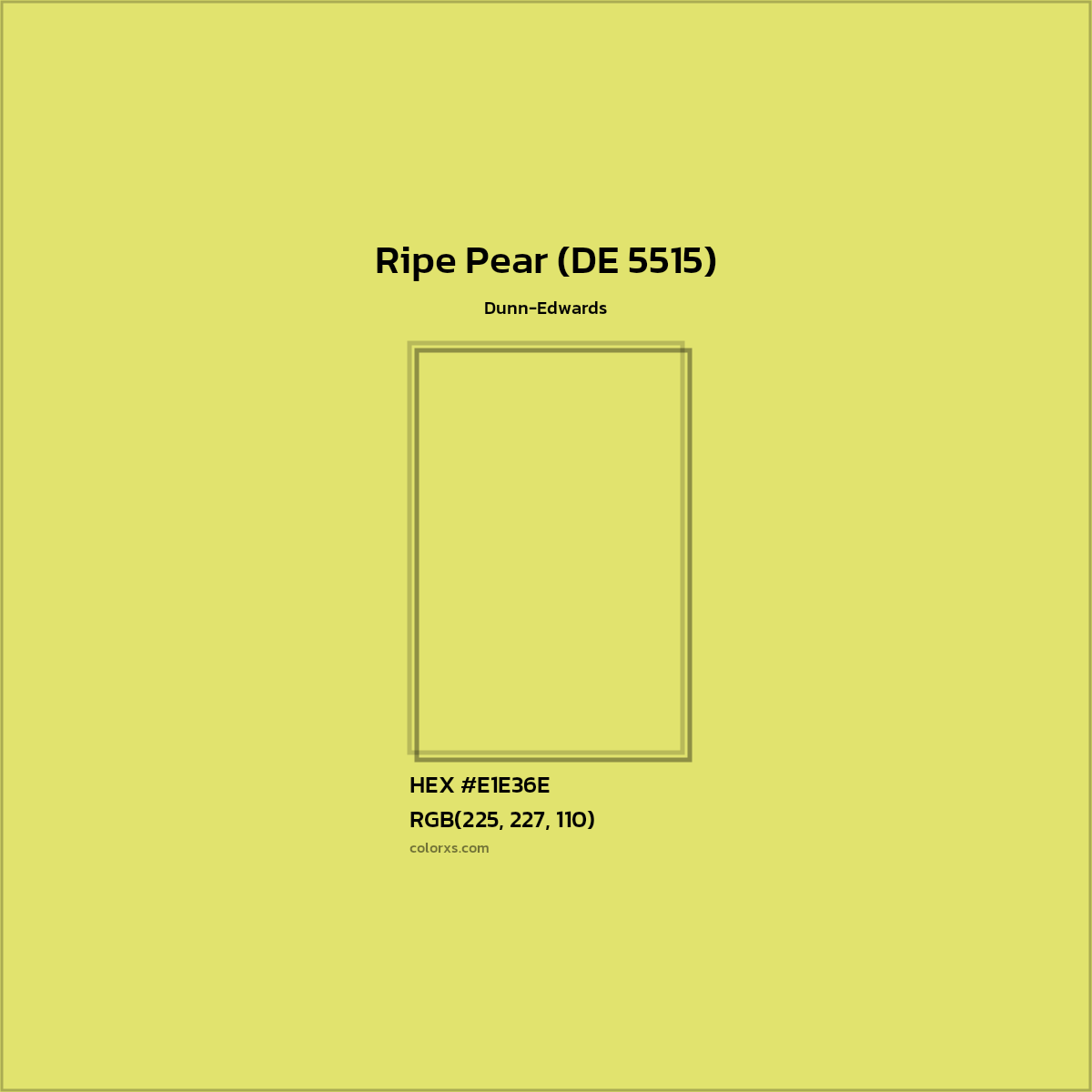 HEX #E1E36E Ripe Pear (DE 5515) Paint Dunn-Edwards - Color Code