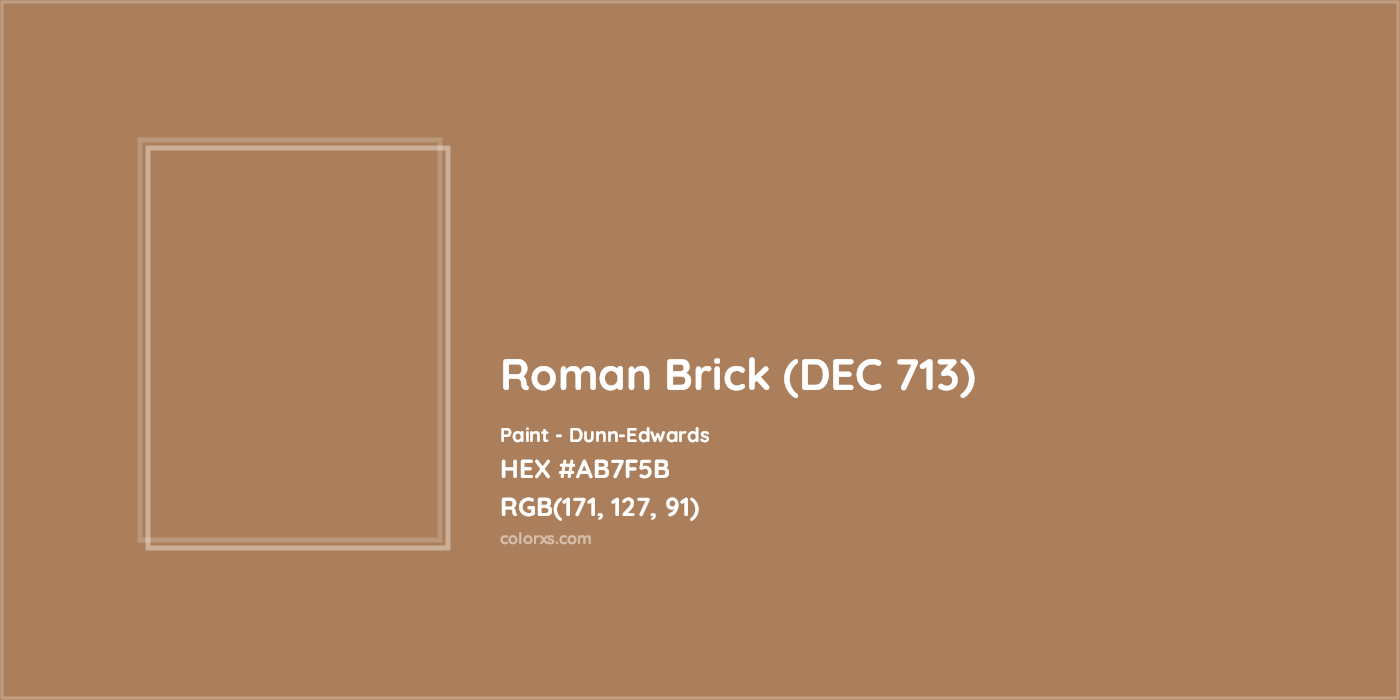 HEX #AB7F5B Roman Brick (DEC 713) Paint Dunn-Edwards - Color Code