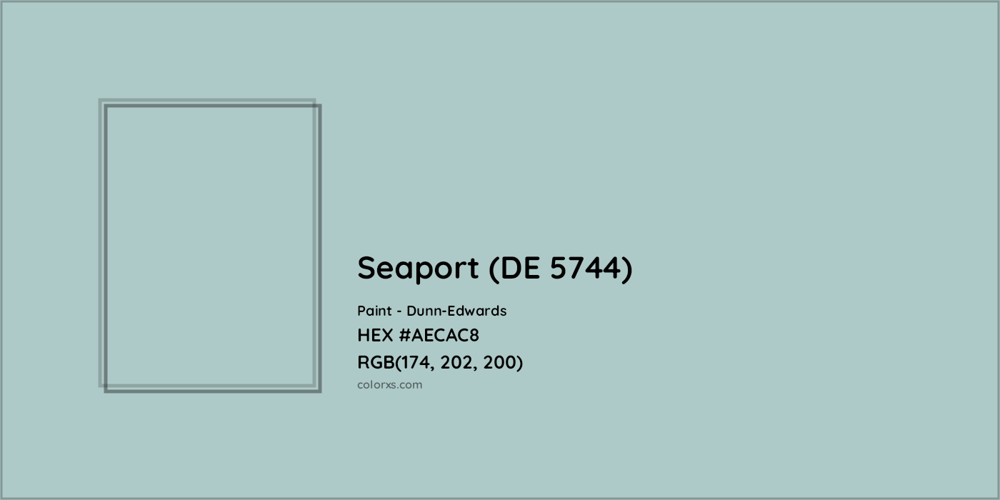 HEX #AECAC8 Seaport (DE 5744) Paint Dunn-Edwards - Color Code