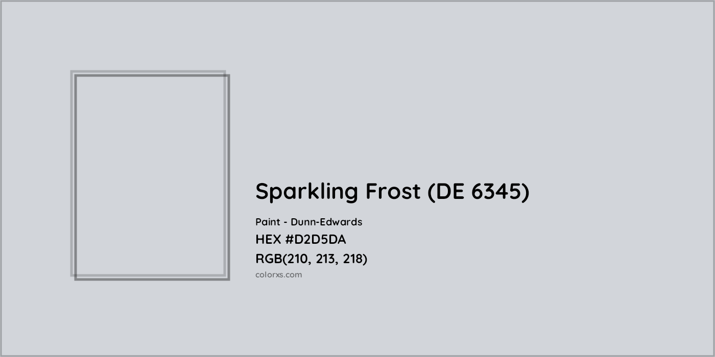 HEX #D2D5DA Sparkling Frost (DE 6345) Paint Dunn-Edwards - Color Code