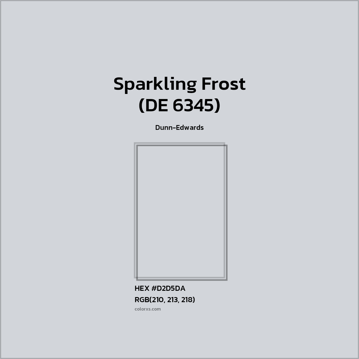 HEX #D2D5DA Sparkling Frost (DE 6345) Paint Dunn-Edwards - Color Code