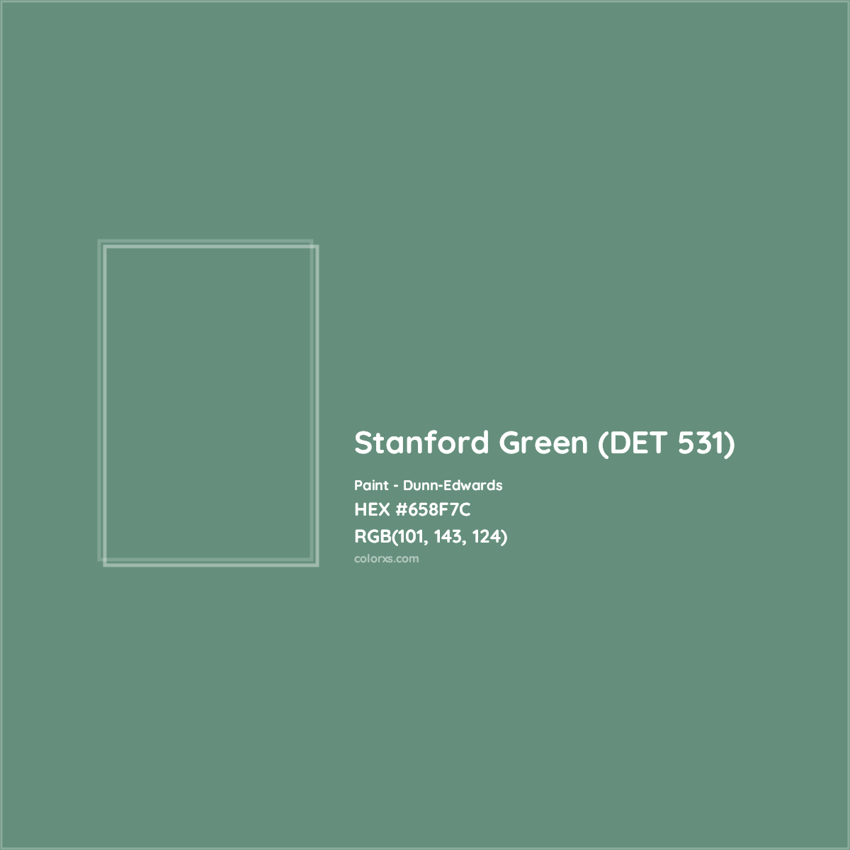 HEX #658F7C Stanford Green (DET 531) Paint Dunn-Edwards - Color Code