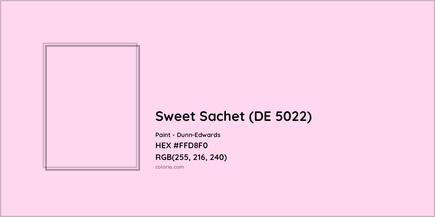 HEX #FFD8F0 Sweet Sachet (DE 5022) Paint Dunn-Edwards - Color Code