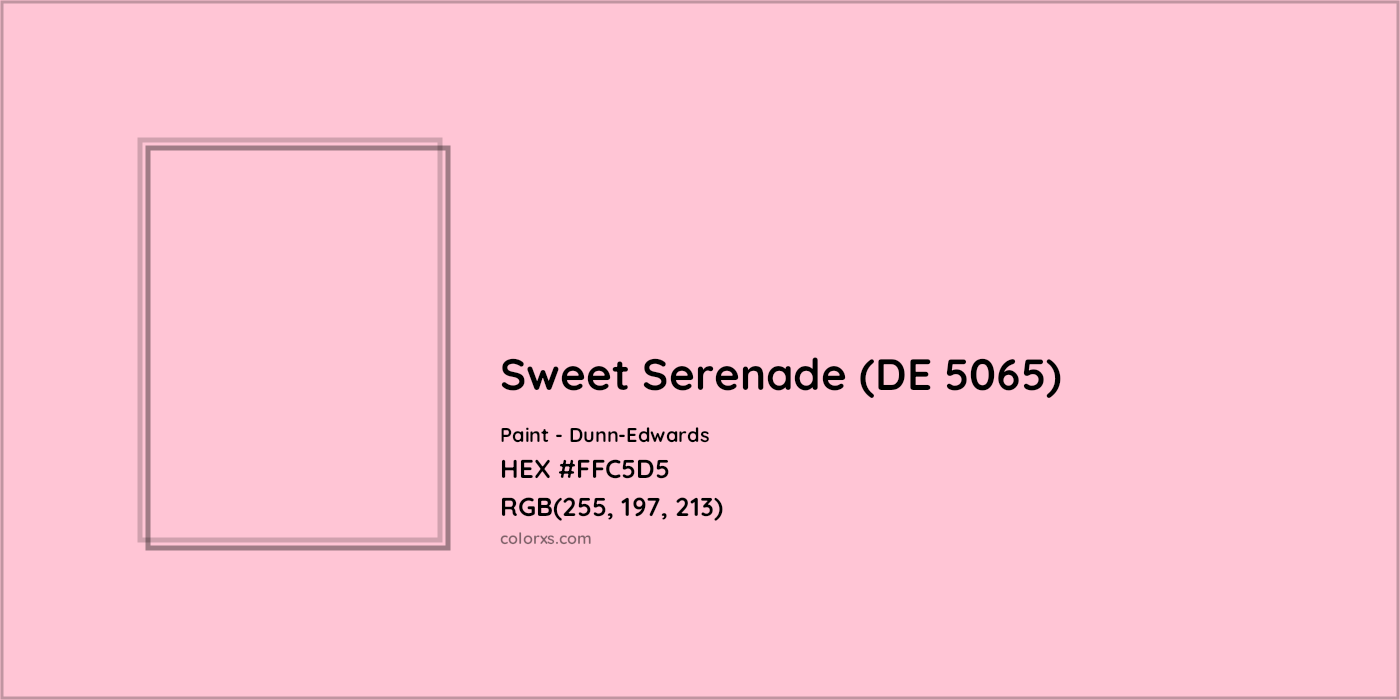 HEX #FFC5D5 Sweet Serenade (DE 5065) Paint Dunn-Edwards - Color Code
