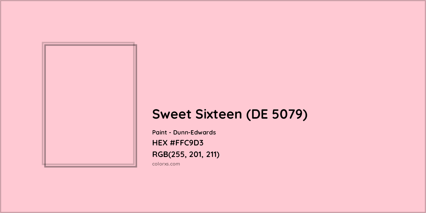 HEX #FFC9D3 Sweet Sixteen (DE 5079) Paint Dunn-Edwards - Color Code