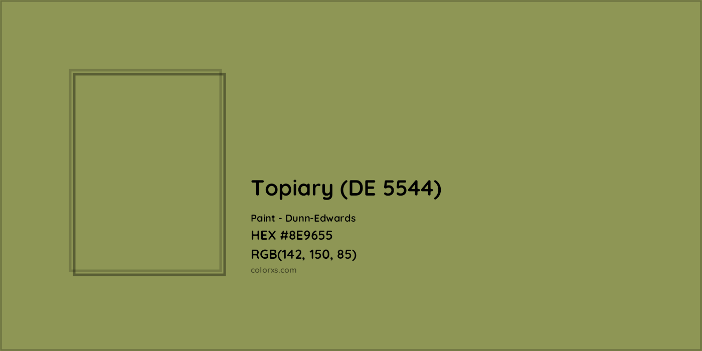 HEX #8E9655 Topiary (DE 5544) Paint Dunn-Edwards - Color Code