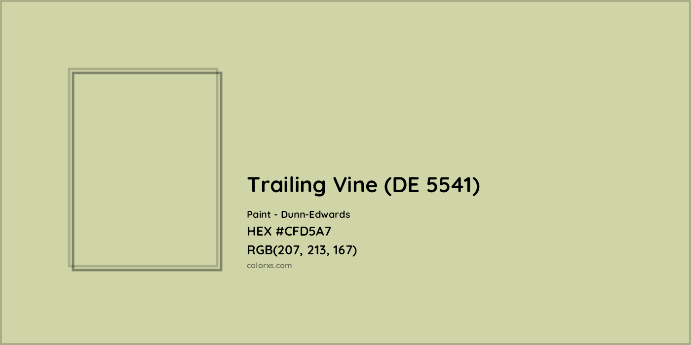 HEX #CFD5A7 Trailing Vine (DE 5541) Paint Dunn-Edwards - Color Code