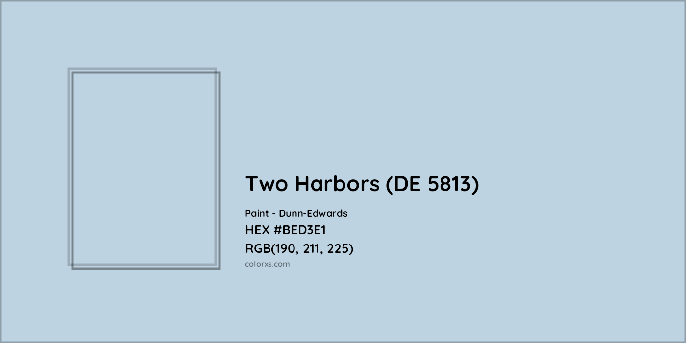 HEX #BED3E1 Two Harbors (DE 5813) Paint Dunn-Edwards - Color Code