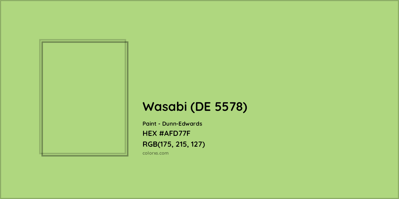 HEX #AFD77F Wasabi (DE 5578) Paint Dunn-Edwards - Color Code