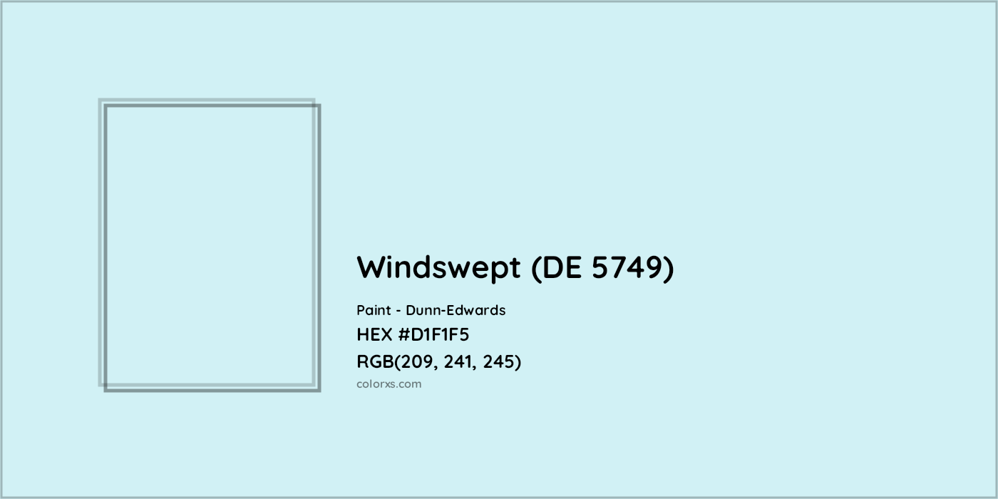 HEX #D1F1F5 Windswept (DE 5749) Paint Dunn-Edwards - Color Code