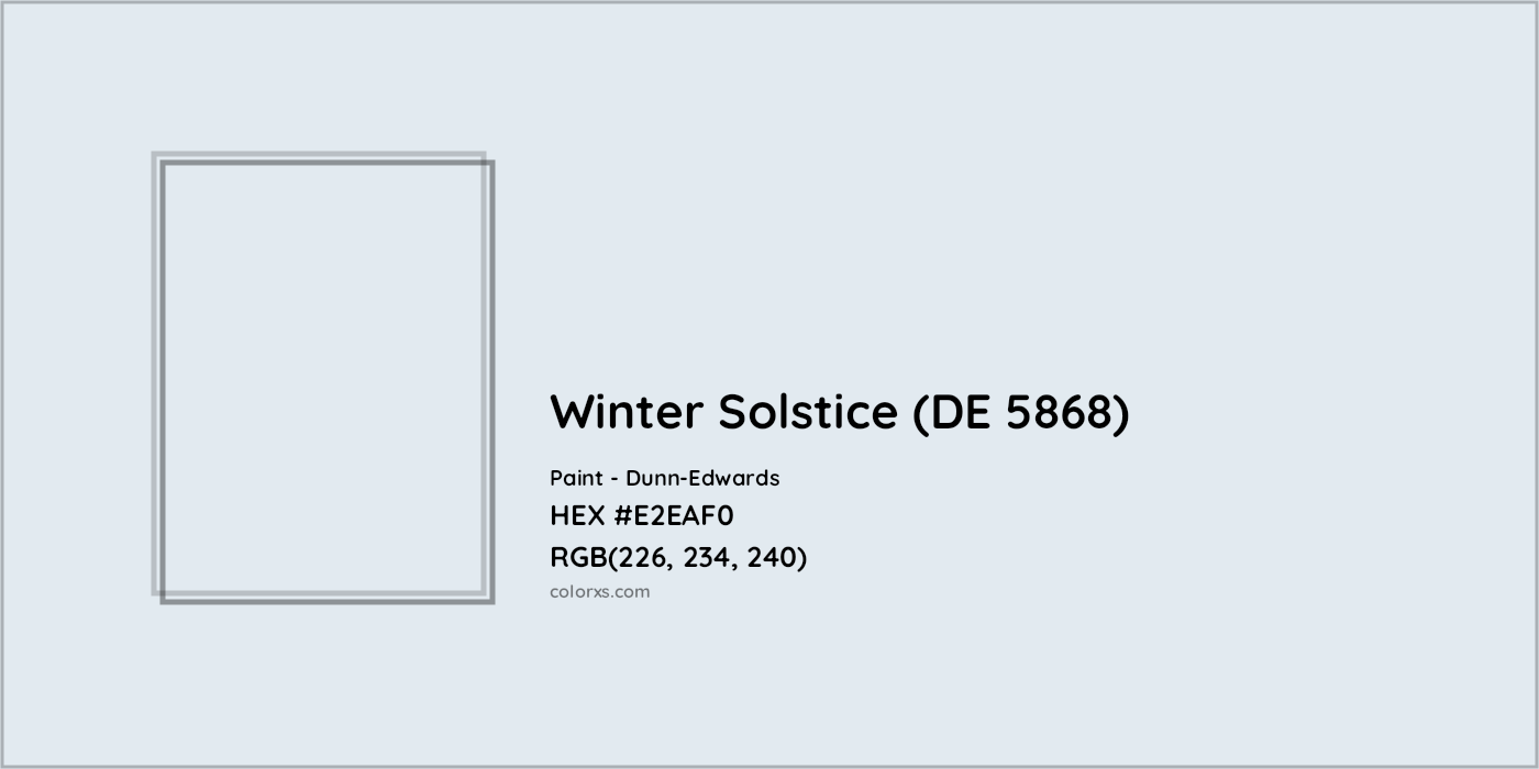 HEX #E2EAF0 Winter Solstice (DE 5868) Paint Dunn-Edwards - Color Code