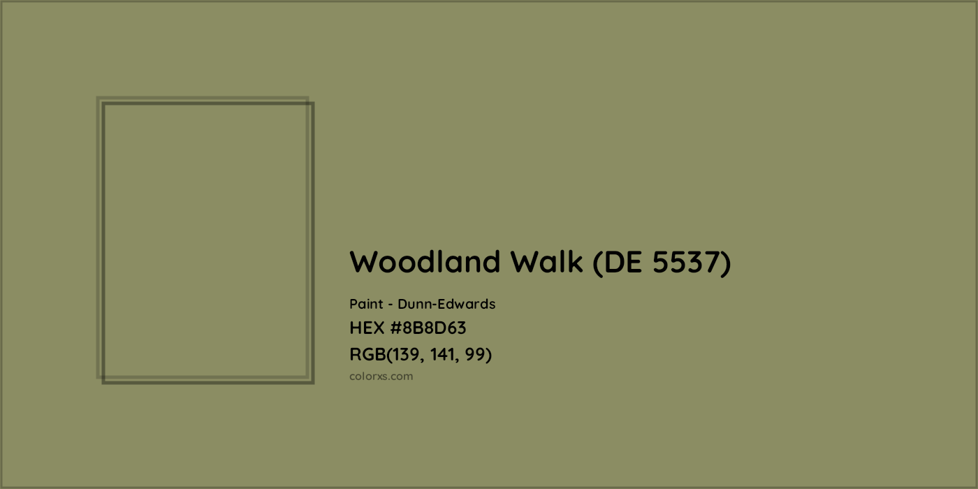 HEX #8B8D63 Woodland Walk (DE 5537) Paint Dunn-Edwards - Color Code