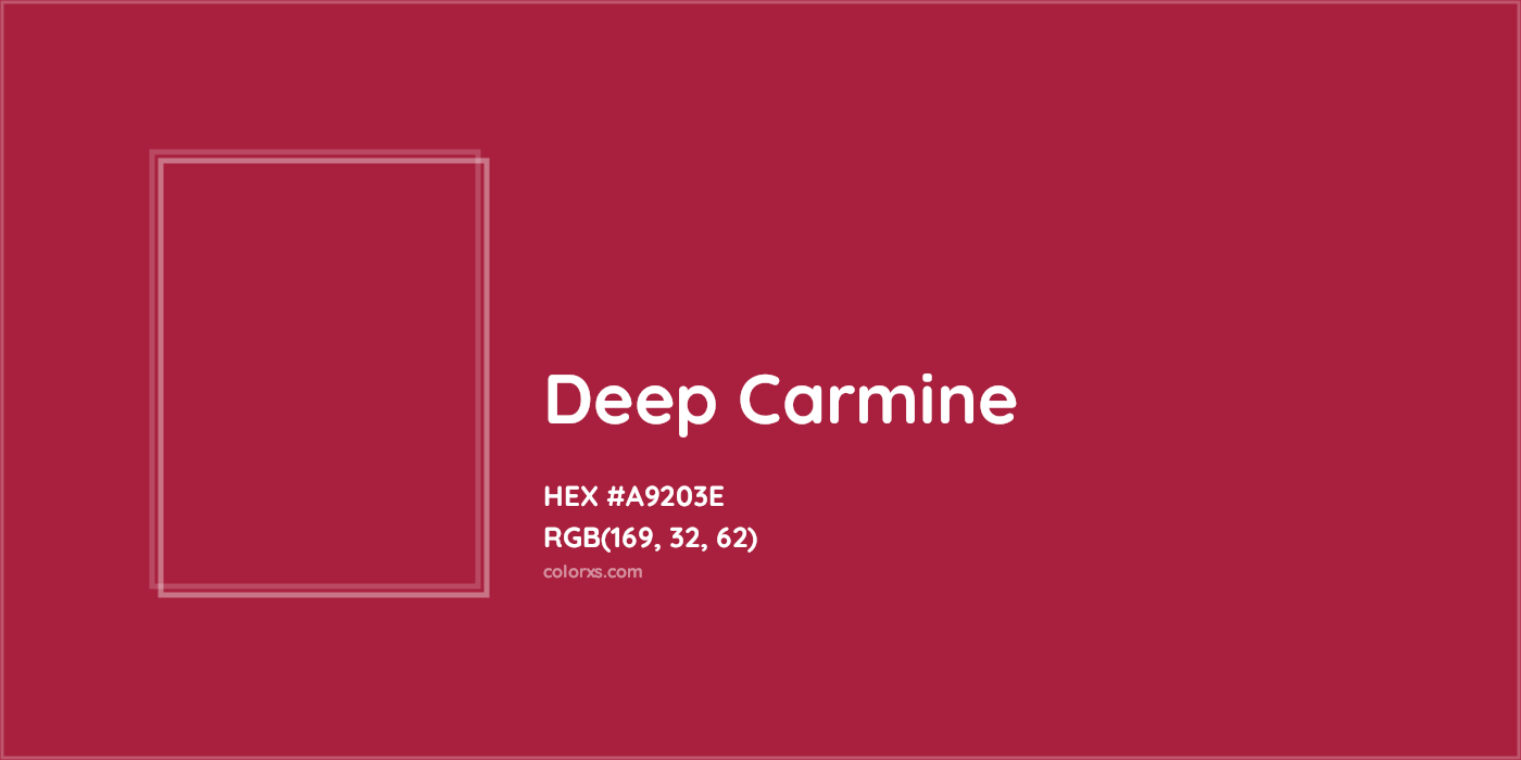 HEX #A9203E Deep carmine Color - Color Code