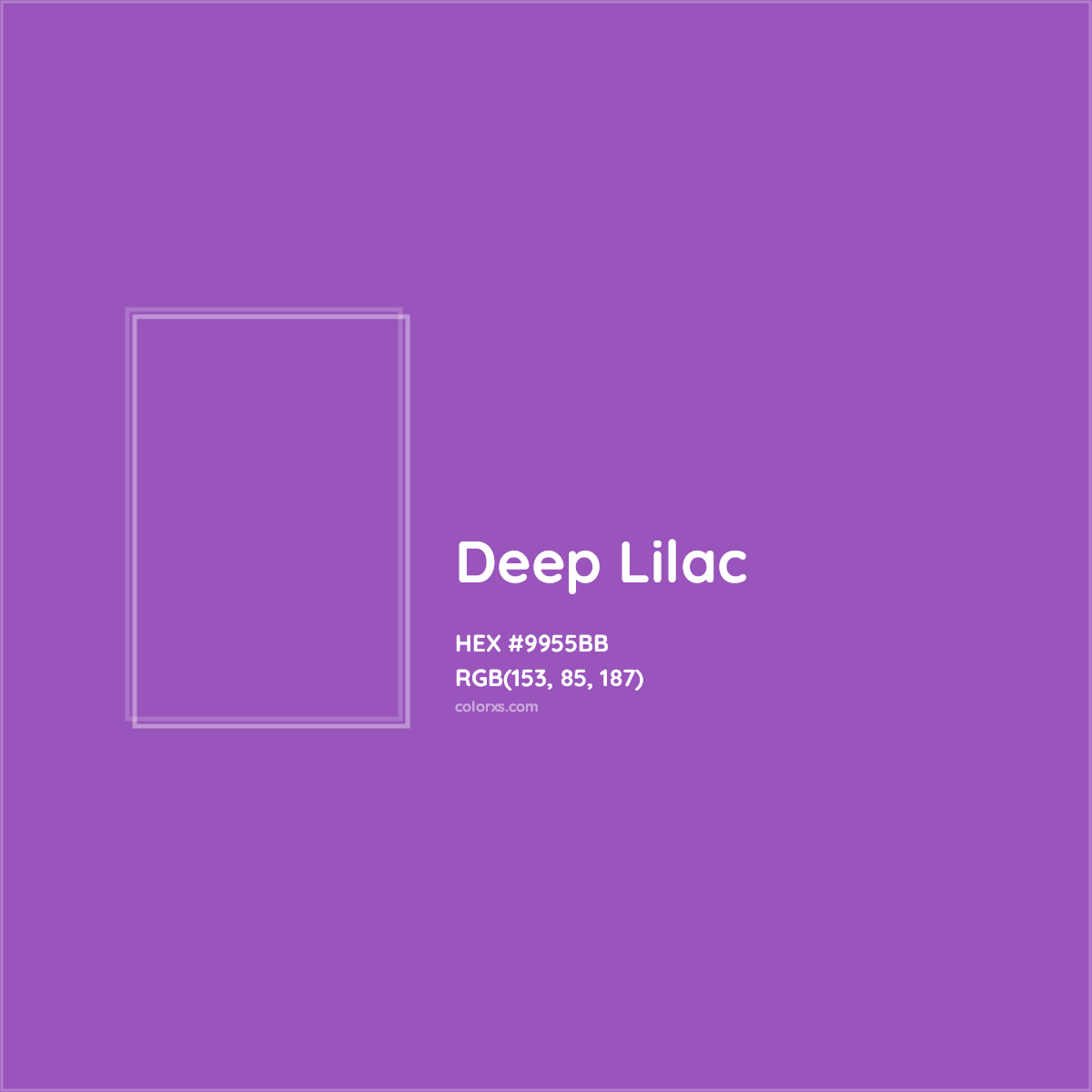 HEX #9955BB Deep Lilac Color - Color Code