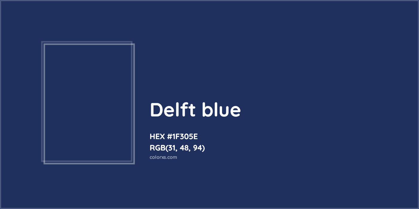 HEX #1F305E Delft blue Color - Color Code