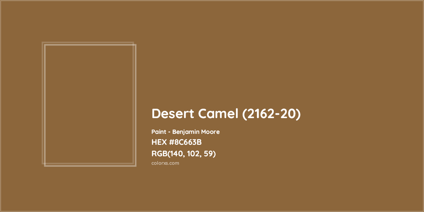 HEX #8C663B Desert Camel (2162-20) Paint Benjamin Moore - Color Code
