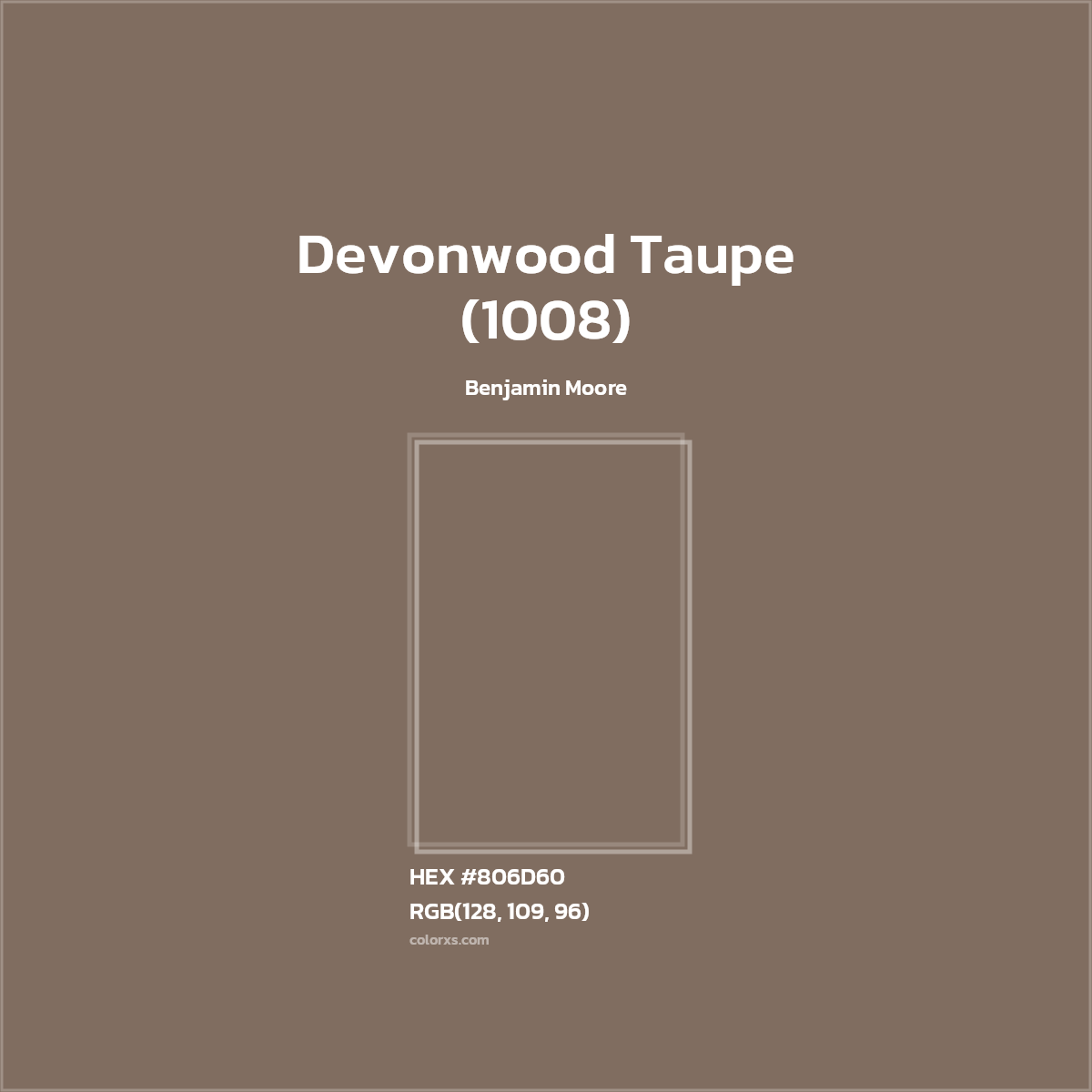 Benjamin Moore Devonwood Taupe (1008) Paint color codes, similar paints