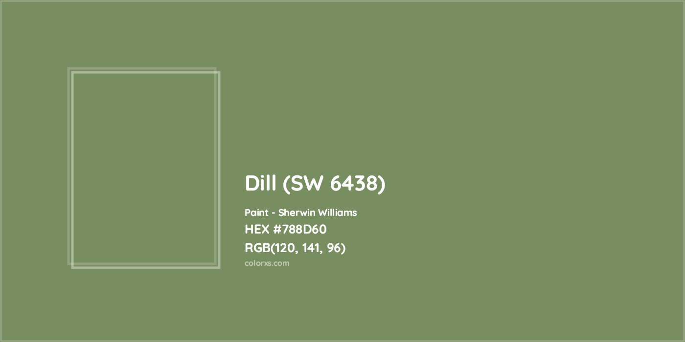HEX #788D60 Dill (SW 6438) Paint Sherwin Williams - Color Code