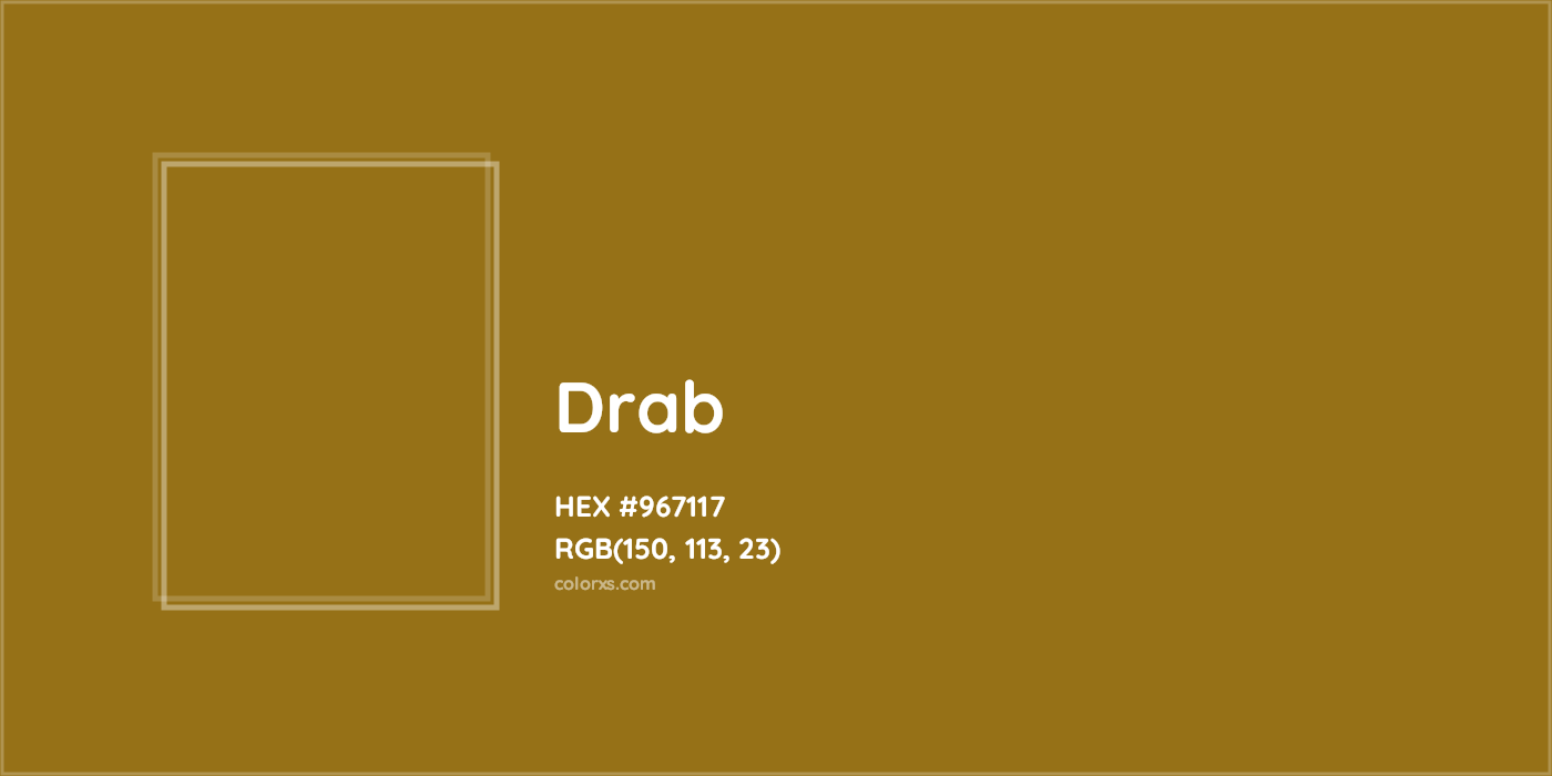 HEX #967117 Drab Color - Color Code