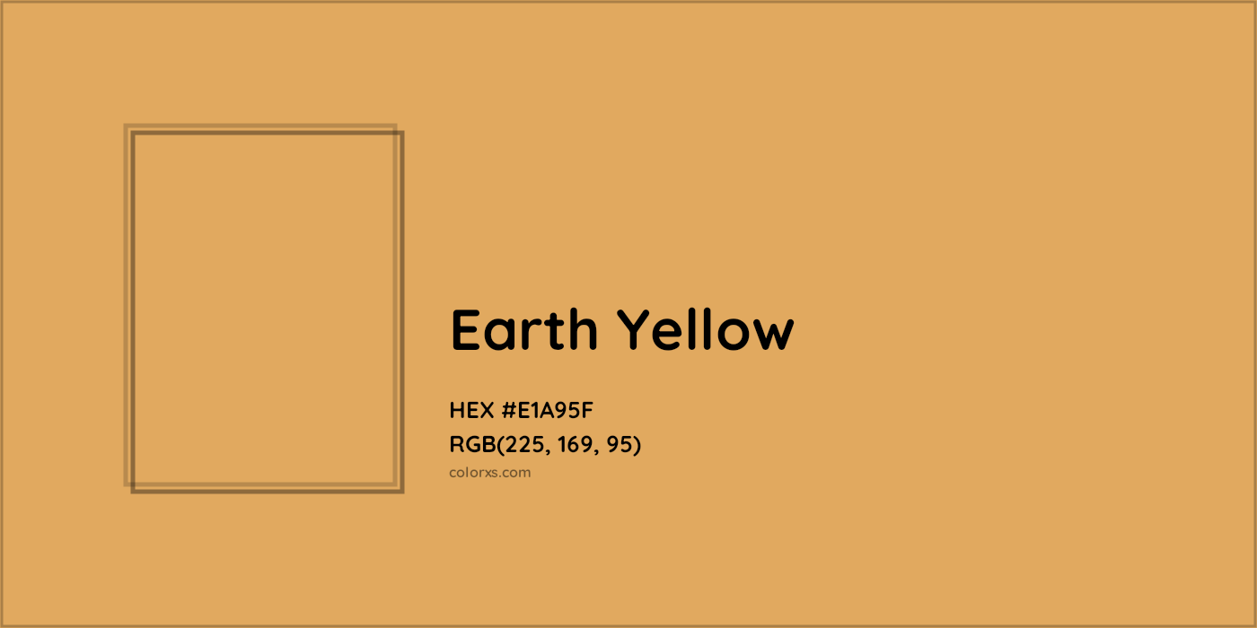 HEX #E1A95F Earth yellow Color - Color Code