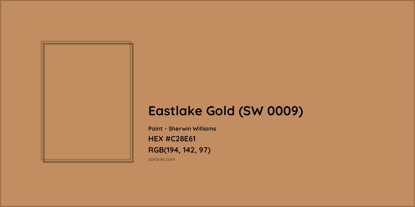 HEX #C28E61 Eastlake Gold (SW 0009) Paint Sherwin Williams - Color Code