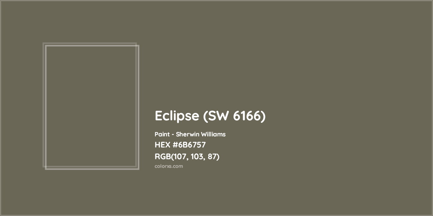 HEX #6B6757 Eclipse (SW 6166) Paint Sherwin Williams - Color Code