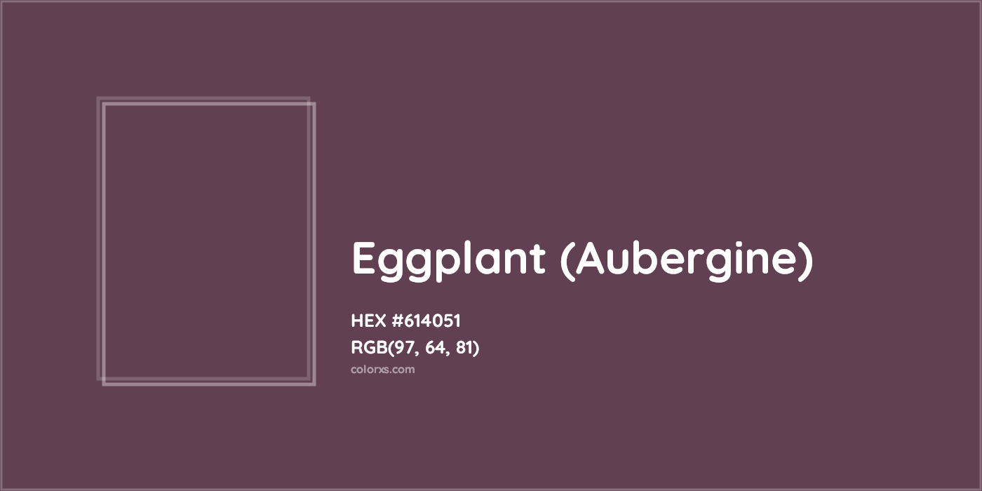 HEX #614051 Eggplant Color Crayola Crayons - Color Code