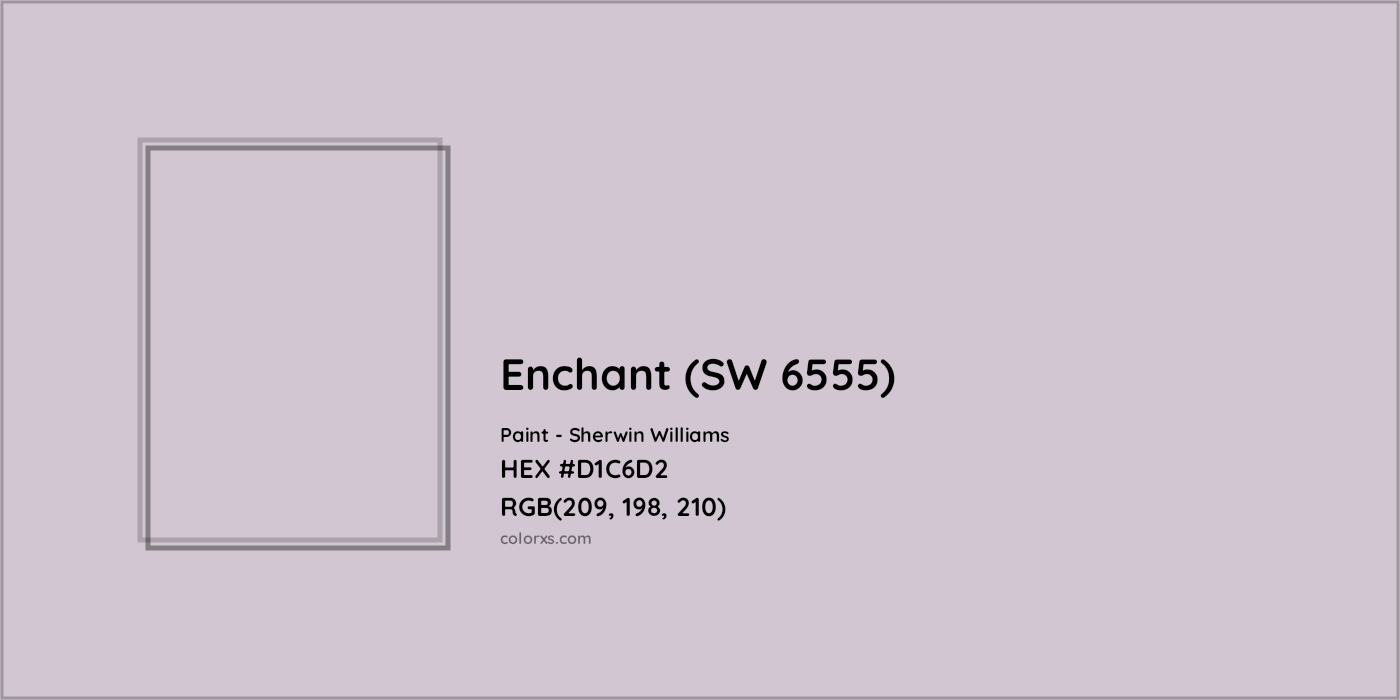 HEX #D1C6D2 Enchant (SW 6555) Paint Sherwin Williams - Color Code
