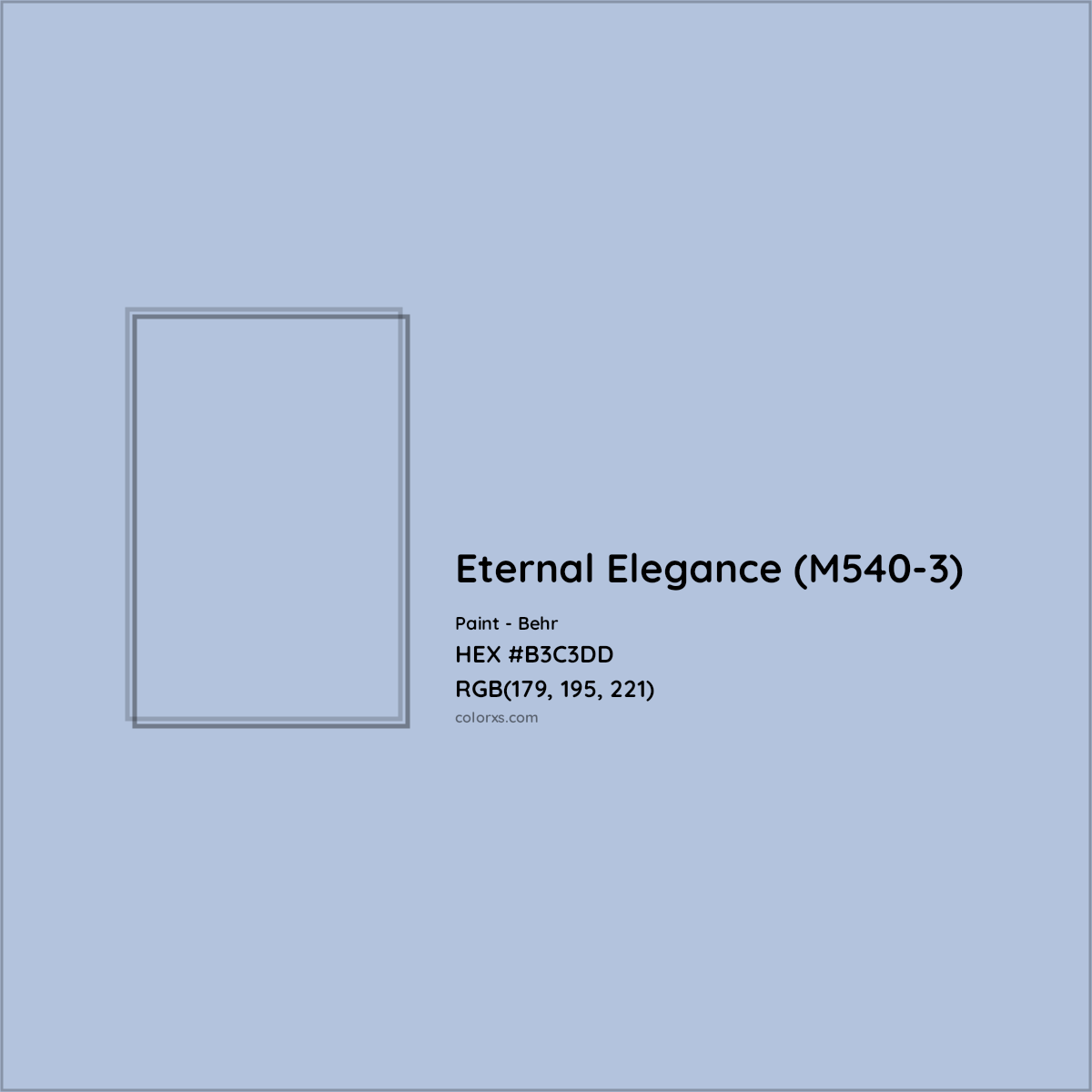 HEX #B3C3DD Eternal Elegance (M540-3) Paint Behr - Color Code