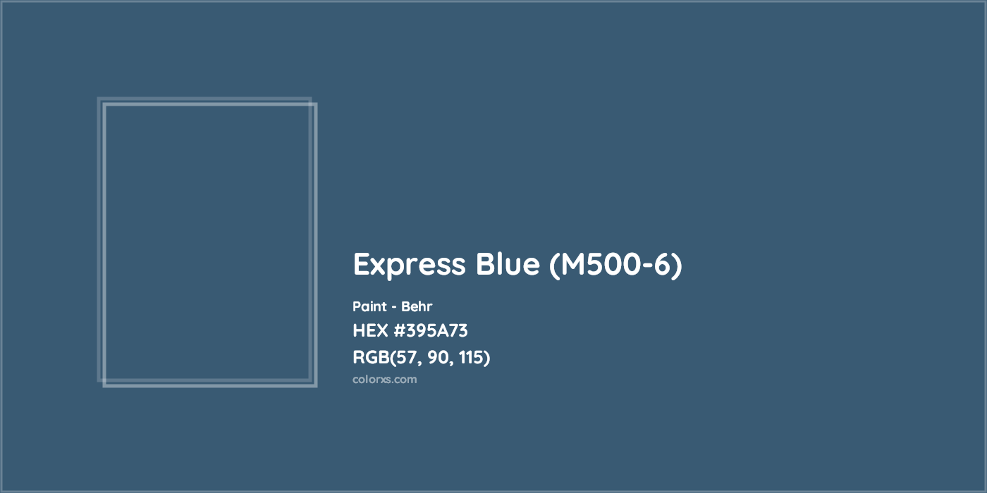 HEX #395A73 Express Blue (M500-6) Paint Behr - Color Code