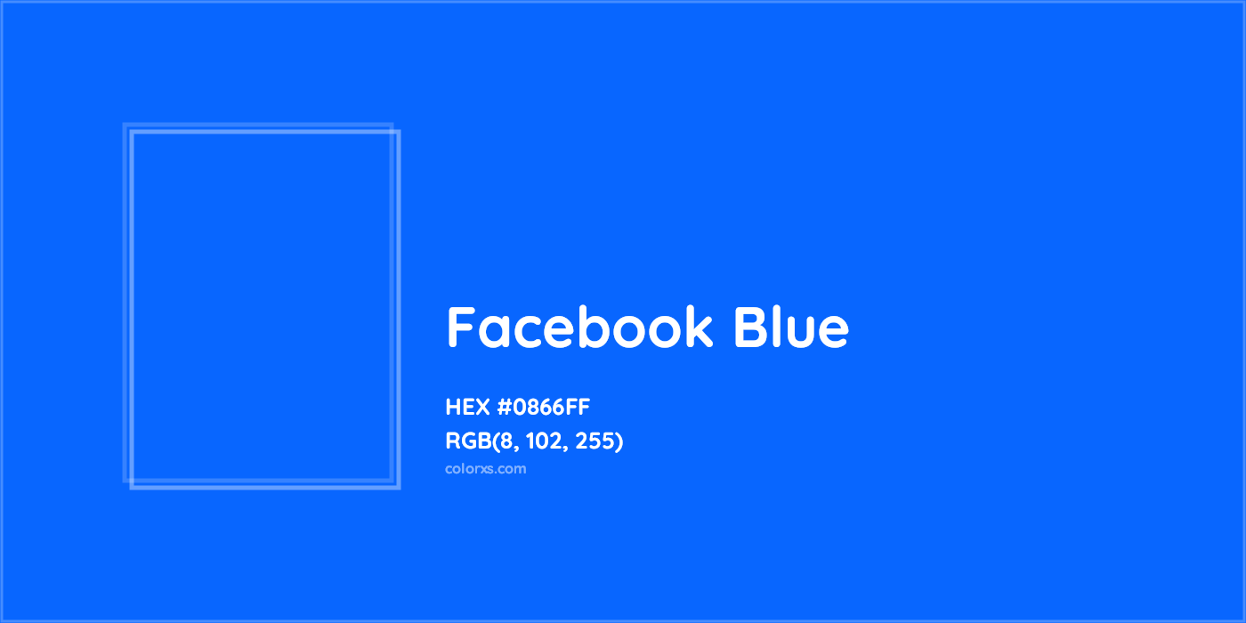 HEX #4267B2 Facebook Blue Color - Color Code