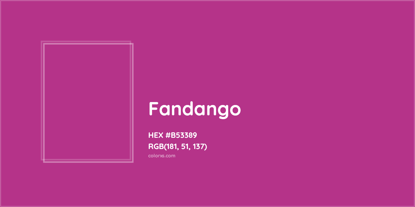 HEX #B53389 Fandango Color - Color Code