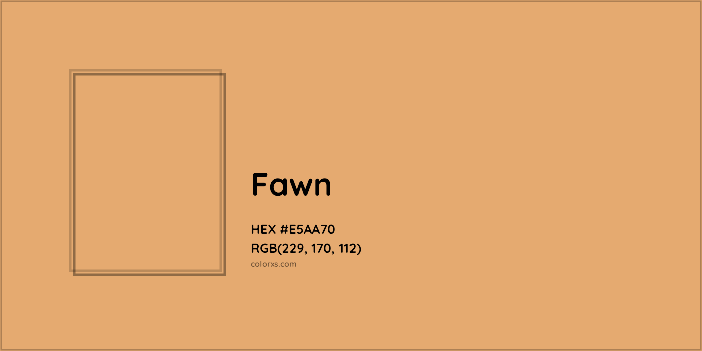 HEX #E5AA70 Fawn Color - Color Code