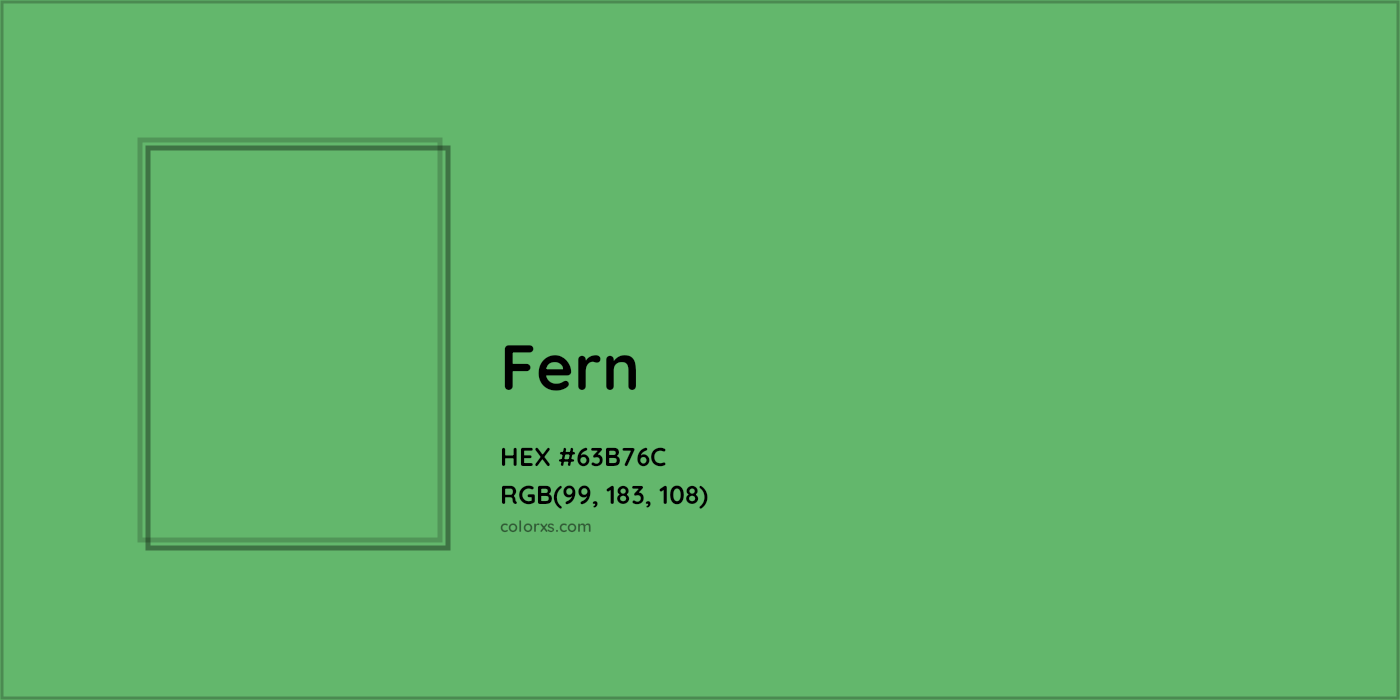 HEX #63B76C Fern Color Crayola Crayons - Color Code