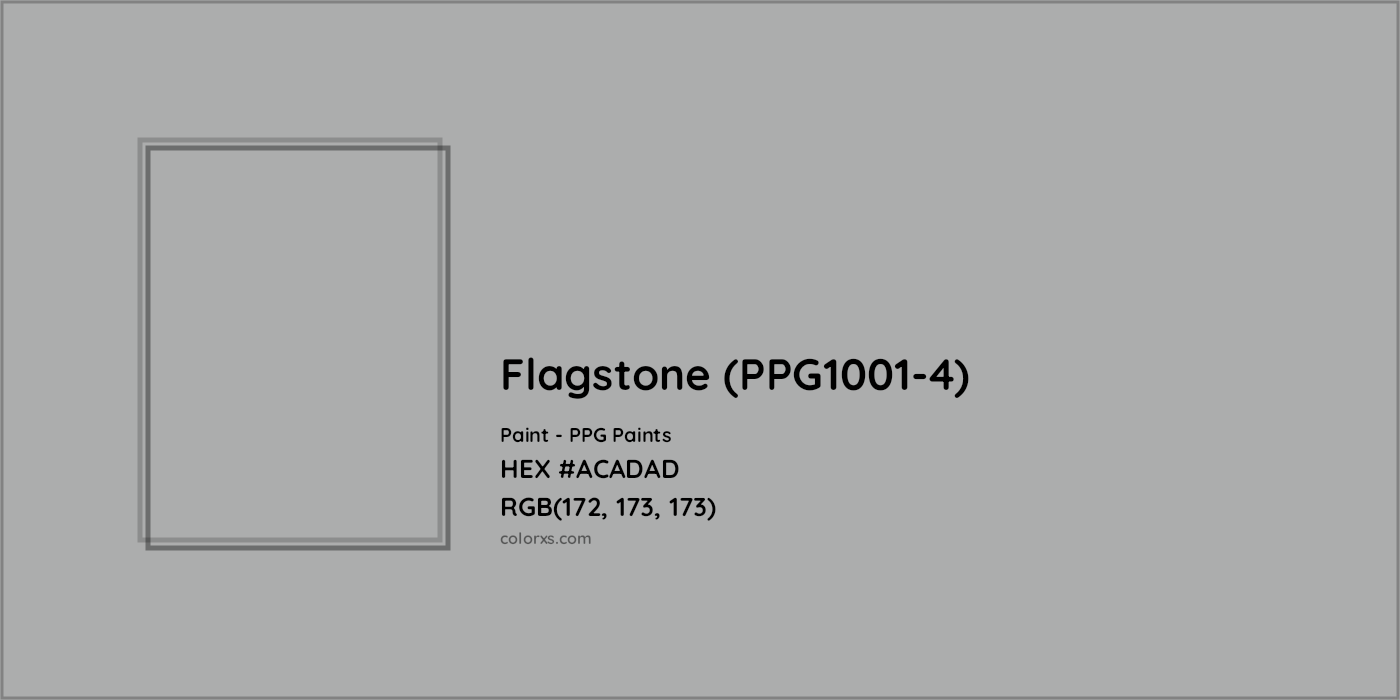 HEX #ACADAD Flagstone (PPG1001-4) Paint PPG Paints - Color Code
