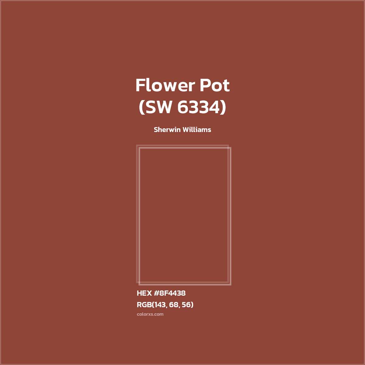 Sherwin Williams Flower Pot (SW 6334) Paint color codes, similar paints