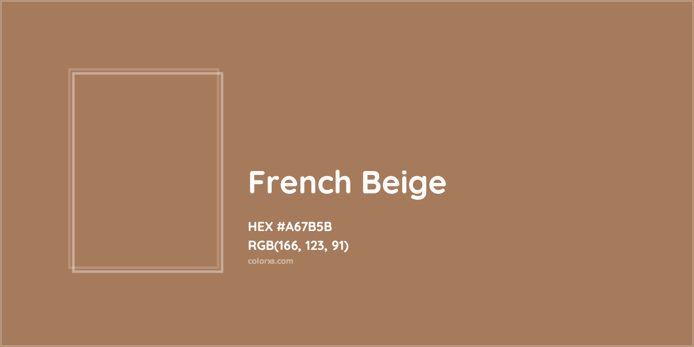 HEX #A67B5B French Beige Color - Color Code