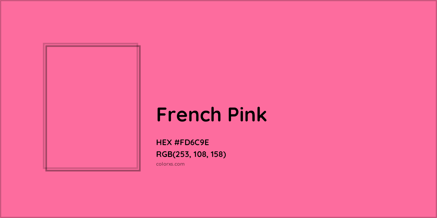 HEX #FD6C9E French Pink Color - Color Code