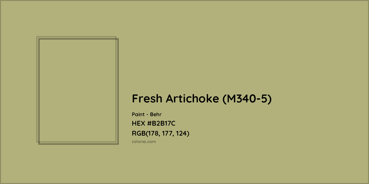 HEX #B2B17C Fresh Artichoke (M340-5) Paint Behr - Color Code