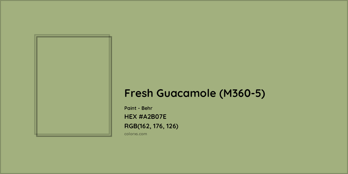 HEX #A2B07E Fresh Guacamole (M360-5) Paint Behr - Color Code