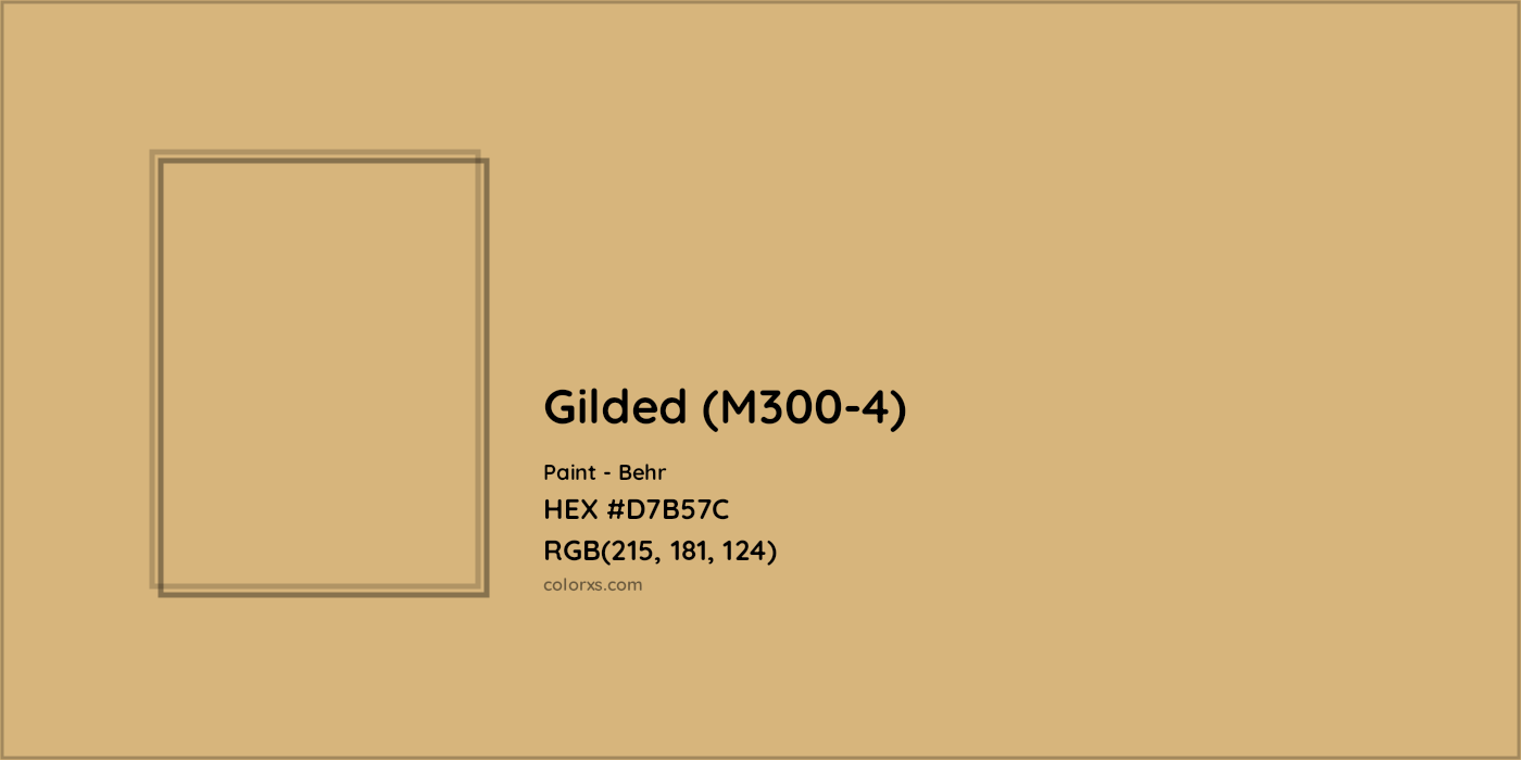 HEX #D7B57C Gilded (M300-4) Paint Behr - Color Code