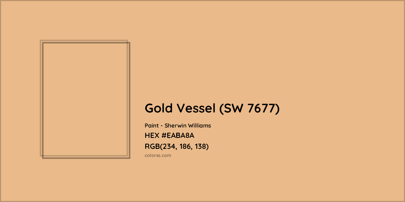 HEX #EABA8A Gold Vessel (SW 7677) Paint Sherwin Williams - Color Code