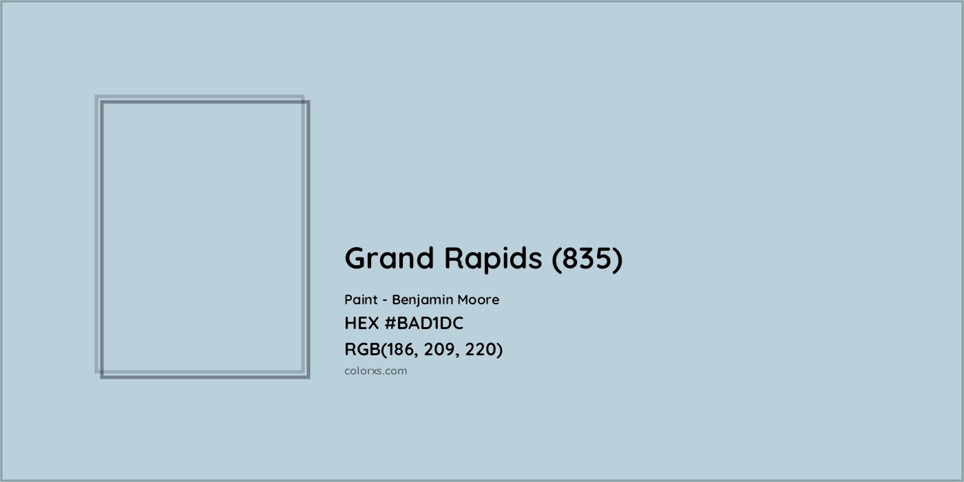 HEX #BAD1DC Grand Rapids (835) Paint Benjamin Moore - Color Code
