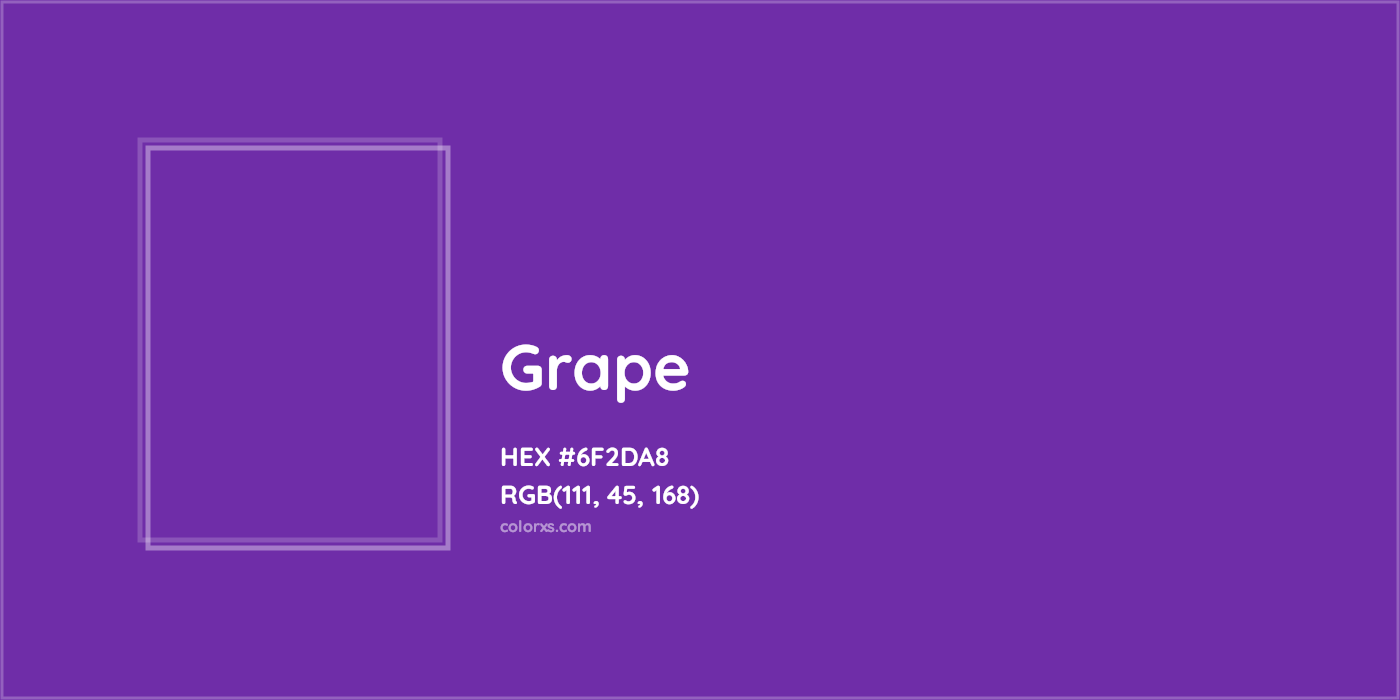 HEX #6F2DA8 Grape Color Crayola Crayons - Color Code