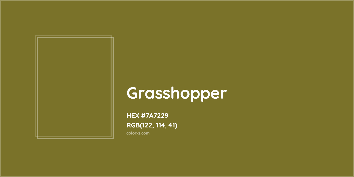 HEX #7A7229 Grasshopper Color - Color Code