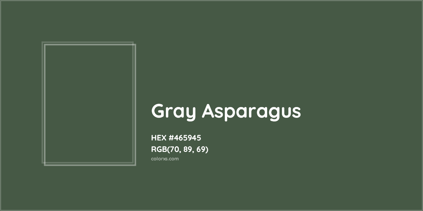HEX #465945 Gray asparagus Color - Color Code