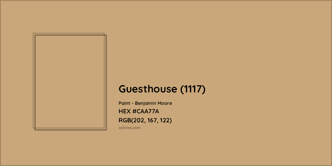 HEX #CAA77A Guesthouse (1117) Paint Benjamin Moore - Color Code