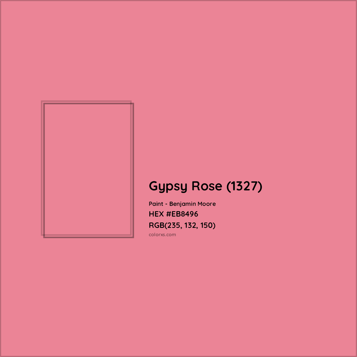 Benjamin Moore Gypsy Rose (1327) Paint color codes, similar paints and ...